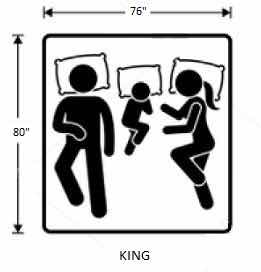 king bed